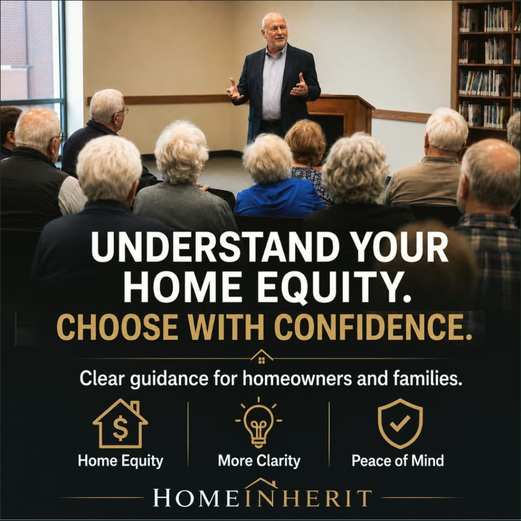 Seniors learning about home equity options in Miami
